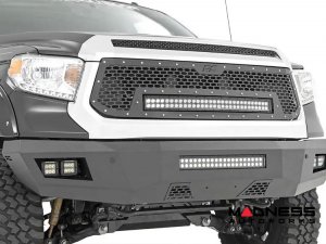 Toyota Tundra Front Bumper - 20" LED Light Bar - Rough Country Toyota Tundra Front Bumper - 20" LED Light Bar - Rough Country